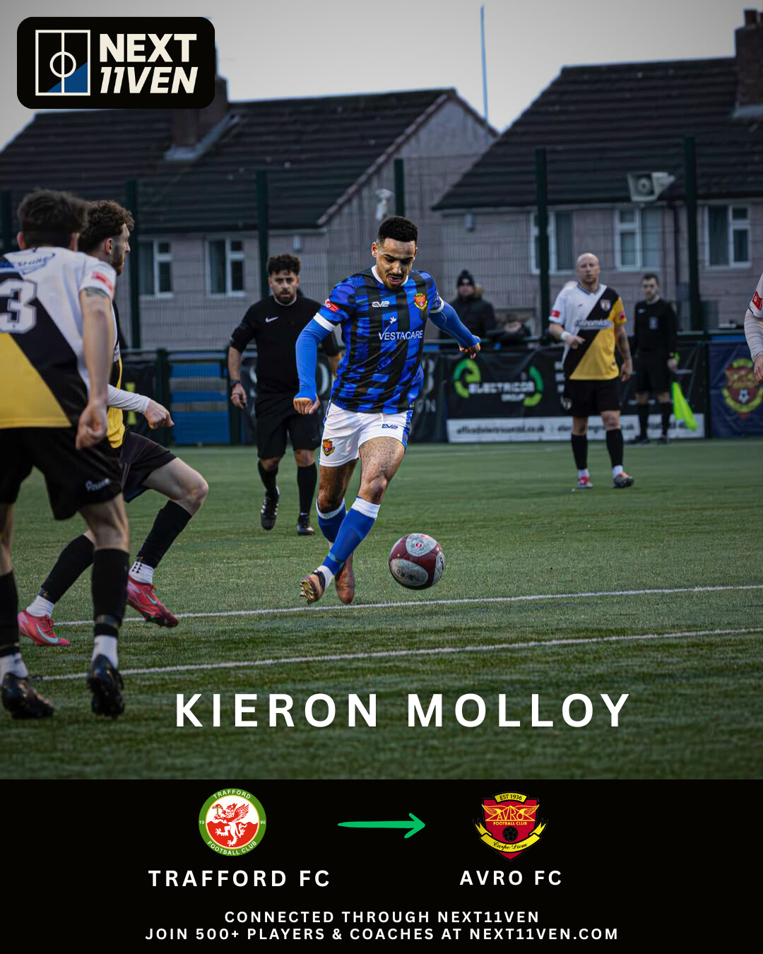 Kieron Molloy — Trafford FC to Avro FC